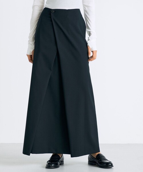 Super140's ウールトロピカル ラップスカート（スカート）｜EDITION