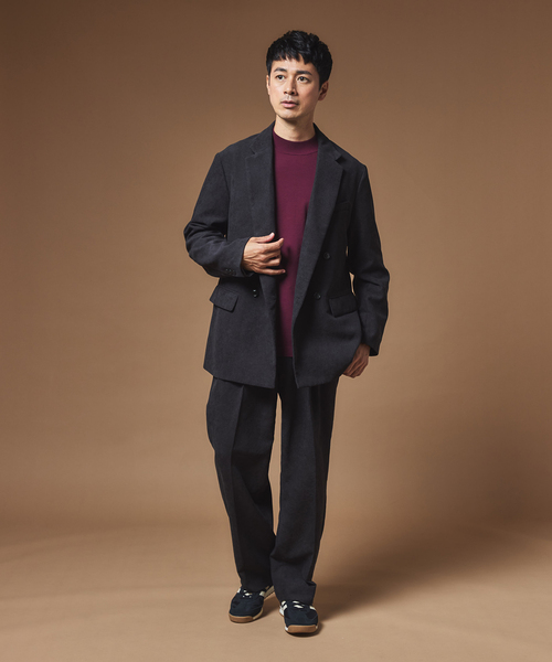 EDIFICE（エディフィス）の「"MULTI FUNCTION"  コーデュロイ ダブルブレスト 4ボタン ジャケット（テーラードジャケット・メンズ・チャコールグレー/ベージュ系その他/ブラウン/ブラック・MEDIUM/SMALL/X-LARGE/LARGE）」の5枚目の写真