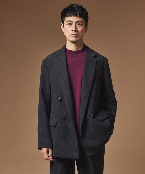 EDIFICE（エディフィス）の「"MULTI FUNCTION"  コーデュロイ ダブルブレスト 4ボタン ジャケット（テーラードジャケット・メンズ・チャコールグレー/ベージュ系その他/ブラウン/ブラック・MEDIUM/SMALL/X-LARGE/LARGE）」の8枚目の写真