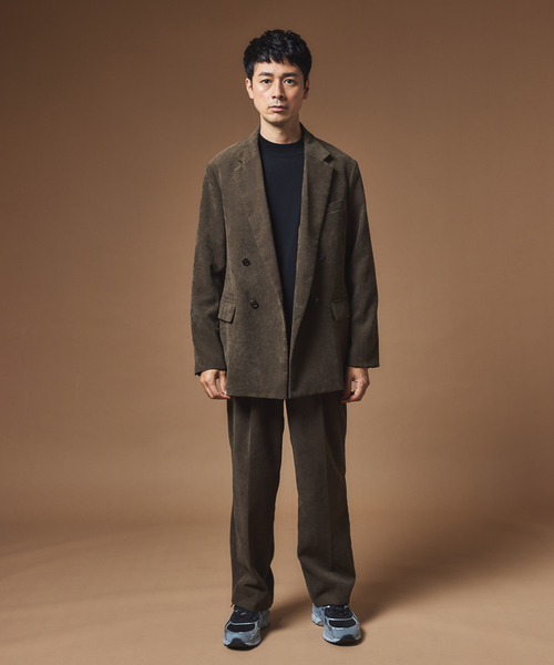 MULTI FUNCTION' コーデュロイ ダブルブレスト 4ボタン ジャケット