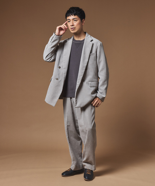 MULTI FUNCTION' コーデュロイ ダブルブレスト 4ボタン