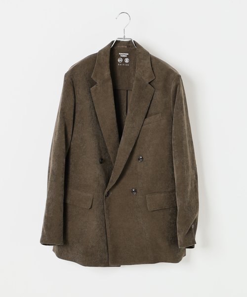 ブラウン コーデュロイ ダブルブレストジャケット Saint Laurent コーデュロイダブルブレストジャケット (すべての新品