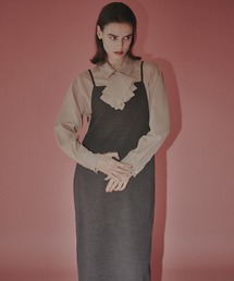 LE CIEL BLEU（ルシェルブルー）の「シアーウールシャツwネックスカーフ / Sheer Wool Shirt w/Neck Scarf（シャツ/ブラウス・レディース）」