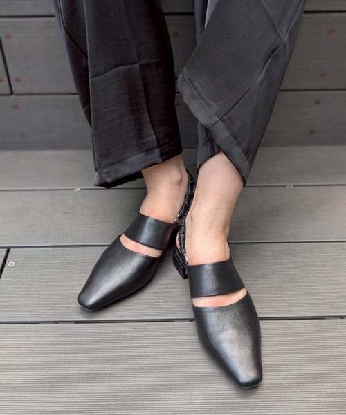 Scrap Book（スクラップブック）の「【Scrap Book】トゥーパンプス（パンプス・レディース・ベージュ系その他/ブラック・38/37）」の3枚目の写真