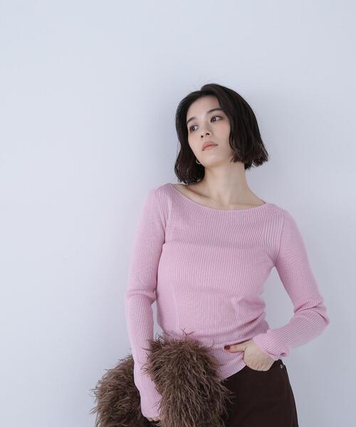 セール】◇ウールブレンドニットシリーズ ボートネック（ニット