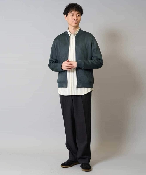 a.v.v（アーヴェヴェ）の「春の行楽におすすめ！フェイクスエードライトリブブルゾン【イージーケア/ストレッチ/洗濯機で洗える】（その他アウター・メンズ・チャコールグレー/グリーン/ブラウン・52/50/48/44/46）」の11枚目の写真