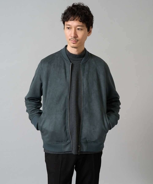 a.v.v（アーヴェヴェ）の「春の行楽におすすめ！フェイクスエードライトリブブルゾン【イージーケア/ストレッチ/洗濯機で洗える】（その他アウター・メンズ・チャコールグレー/グリーン/ブラウン・52/50/48/44/46）」の12枚目の写真