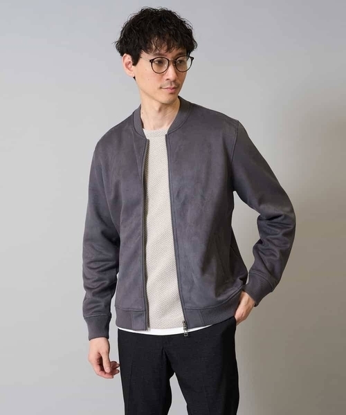 a.v.v（アーヴェヴェ）の「春の行楽におすすめ！フェイクスエードライトリブブルゾン【イージーケア/ストレッチ/洗濯機で洗える】（その他アウター・メンズ・チャコールグレー/グリーン/ブラウン・52/50/48/44/46）」の17枚目の写真