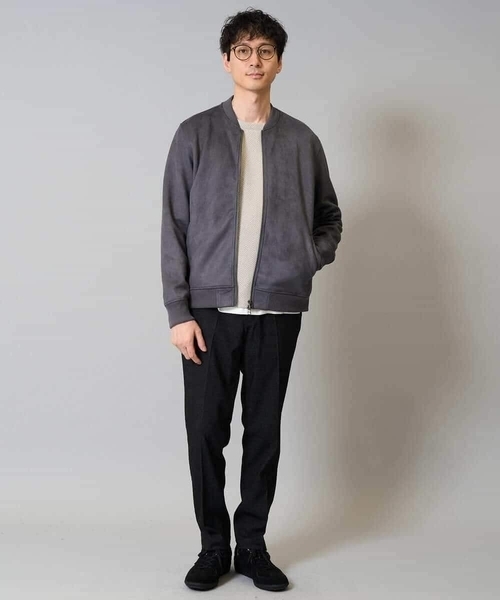 a.v.v（アーヴェヴェ）の「春の行楽におすすめ！フェイクスエードライトリブブルゾン【イージーケア/ストレッチ/洗濯機で洗える】（その他アウター・メンズ・チャコールグレー/グリーン/ブラウン・52/50/48/44/46）」の18枚目の写真