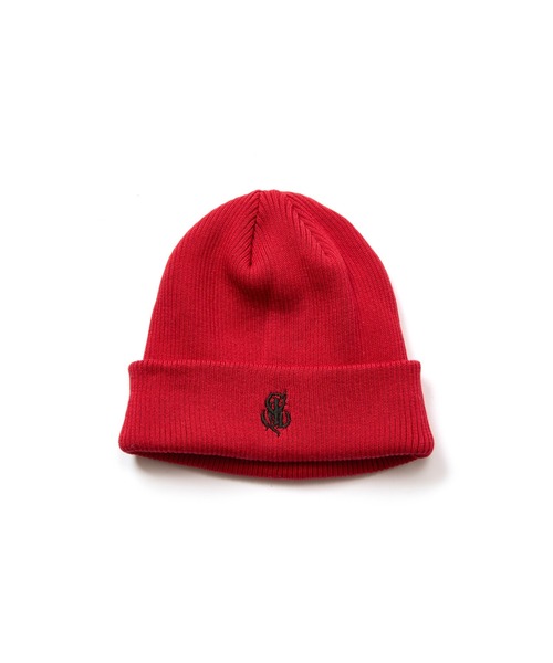 KAPITAL 帽子　キャップ　ニット モルジブゲイルCキャピタル　ニット帽 CAL NT LOGO KNIT CAP（ニットキャップ/ビーニー）｜CALEE（キャリー