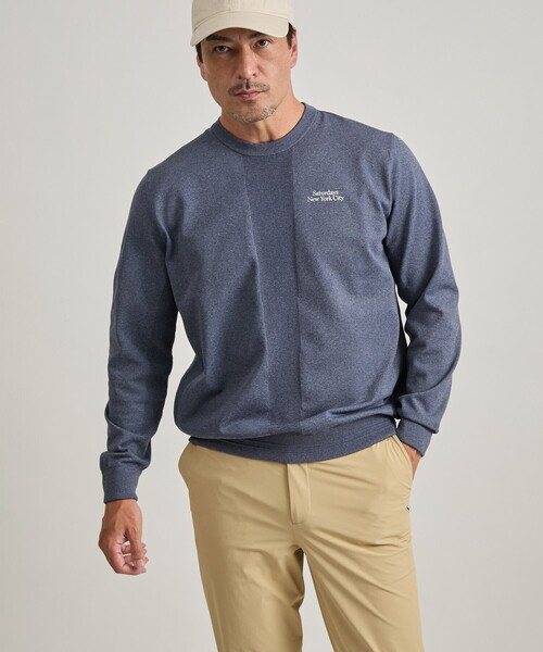 Saturdays Golf(サタデーズゴルフ)の「Crewneck Light Sweater(ニット/セーター・メンズ・グレー/イエロー/ブラック・L/M/S/XL)」の4枚目の写真