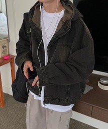 ASCLO | 【UNISEX】ASCLO/フードデニムジャケット(デニムジャケット)