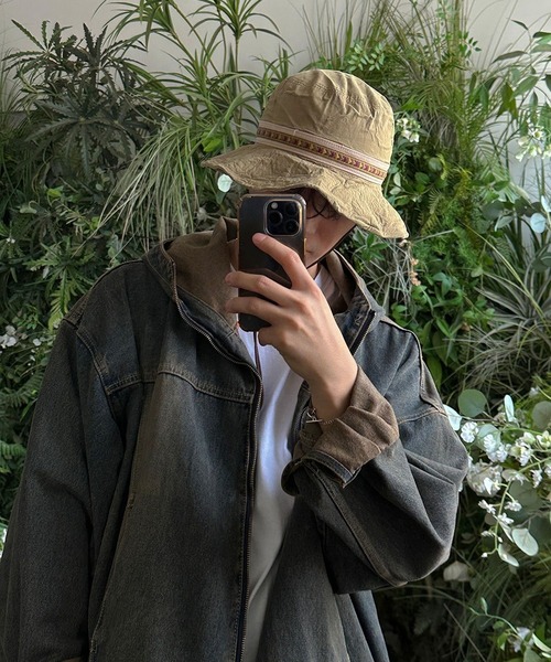 ASCLO(エジュクロ)の「【UNISEX】ASCLO/フードデニムジャケット(デニムジャケット・メンズ・ブルー/ブラック・FREE)」の16枚目の写真