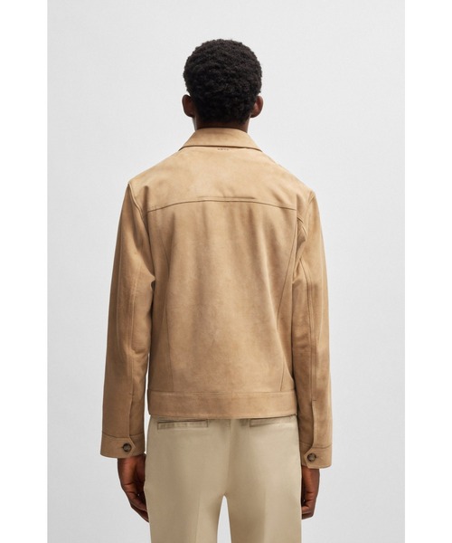 BOSS（ボス）の「レギュラーフィットジャケット スエード（その他アウター・メンズ・ブルー/ベージュ・52/54/50/48/46/56/44）」の5枚目の写真