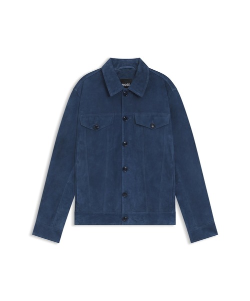 BOSS（ボス）の「レギュラーフィットジャケット スエード（その他アウター・メンズ・ブルー/ベージュ・52/54/50/48/46/56/44）」の12枚目の写真