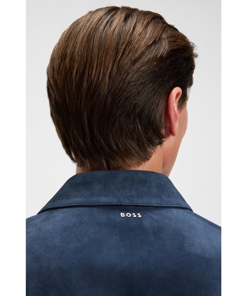 BOSS（ボス）の「レギュラーフィットジャケット スエード（その他アウター・メンズ・ブルー/ベージュ・52/54/50/48/46/56/44）」の9枚目の写真