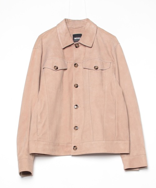 BOSS（ボス）の「レギュラーフィットジャケット スエード（その他アウター・メンズ・ブルー/ベージュ・52/54/50/48/46/56/44）」の14枚目の写真