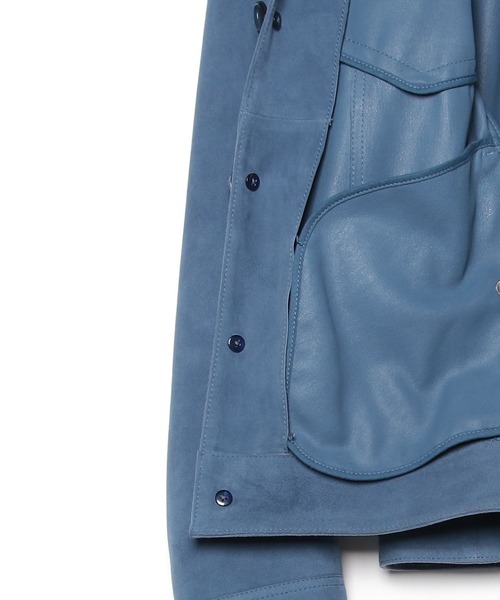 BOSS（ボス）の「レギュラーフィットジャケット スエード（その他アウター・メンズ・ブルー/ベージュ・52/54/50/48/46/56/44）」の15枚目の写真