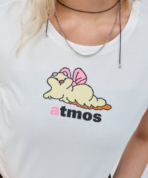 atmos pink（アトモスピンク）の「MARIA SAKURAI x atmos pink キャタずんT-shirt / マリア サクライ アトモス ピンク キャタズン T-シャツ 【SP】（Tシャツ/カットソー・レディース・ホワイト・S/M）」の4枚目の写真
