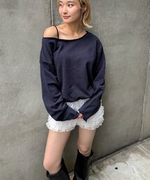 ボンディングオフショルスウェット BLONDEY トレーナー
