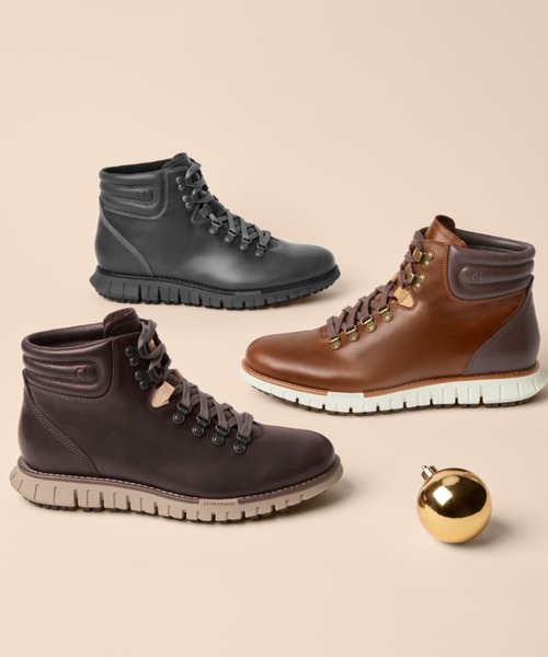 COLE HAAN（コールハーン）の「ゼログランド リマスタード ハイキングブーツ ウォータープルーフ mens（ブーツ・メンズ・ブラック・8/9/9.5/10/7.5/7/8.5）」の2枚目の写真