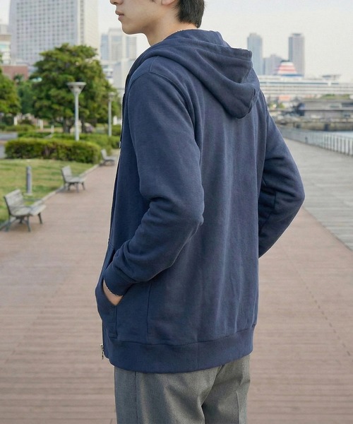 TRUSS(トラス)の「【TRUSS】 ライト フルジップパーカー 7.4オンス 裏毛 裏パイル ジップアップパーカー フーディー RSZ-143(パーカー・レディース・ネイビー/ホワイト/レッド/ヘザーグレー/ブラック・S/M/L/XL)」の14枚目の写真