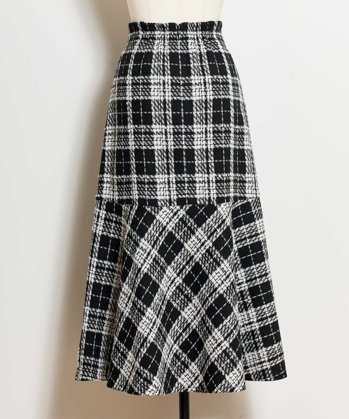 NOELA(ノエラ)の「チェックマーメイドスカート(スカート・レディース・キャメル/ブラック/グレー・S/M)」の20枚目の写真