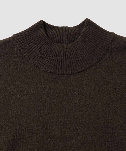 NAVY(ネイビー)の「NAVY 素肌ニット ハイネック(ニット/セーター・メンズ・ベージュ/ネイビー/スミクロ/ブラウン・M/S/XL/L)」の7枚目の写真
