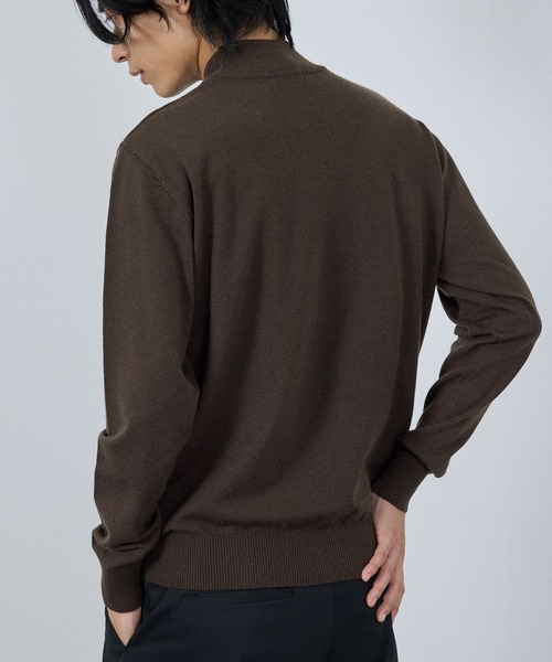 NAVY(ネイビー)の「NAVY 素肌ニット ハイネック(ニット/セーター・メンズ・ベージュ/ネイビー/スミクロ/ブラウン・M/S/XL/L)」の17枚目の写真