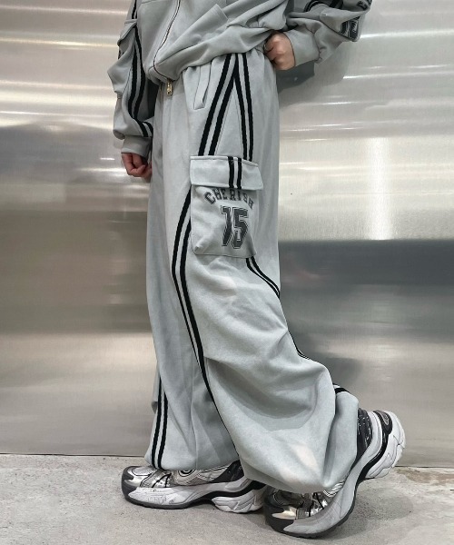 A'GEM/9 × .kom 『.KOM/ドットケーオーエム』 Y2K Washed Sweat Side