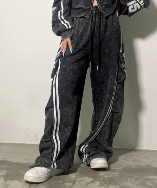 A'GEM/9 × .kom 『.KOM/ドットケーオーエム』 Y2K Washed Sweat Side