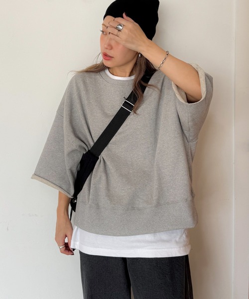 ☆RHC スウェット七分袖☆ PICHI トレーナー スウェット 七分袖デイリースウェット レディース
