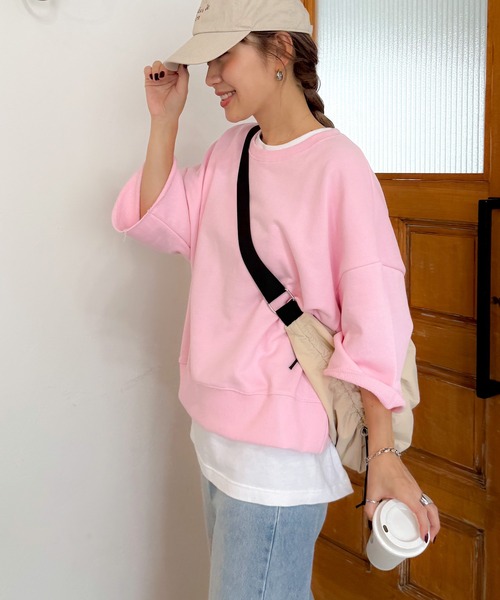 週末限定値下げ！ACNE ピンク 七分袖 スウェット BEAMS購入 楽天市場】クルーネック スウェット BEAMS PLUS ビームス メン