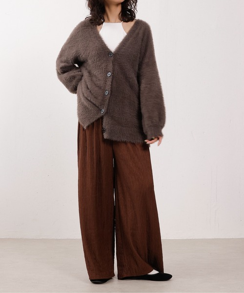 emesuelee(エメスーリー)の「ジャガードイージーワイドパンツ(その他パンツ・レディース・ベージュ/ブラック/チャコールグレー/ネイビー/ブラウン・2L/フリー)」の13枚目の写真