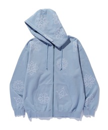 XLARGE | ALLOVER EMBROIDERY ZIP UP HOODED SWEATSHIRT(パーカー)