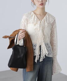 FREE'S MART | ダブルラッフルフリルブラウス(シャツ/ブラウス)