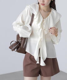 FREE'S MART | ダブルラッフルフリルブラウス(シャツ/ブラウス)