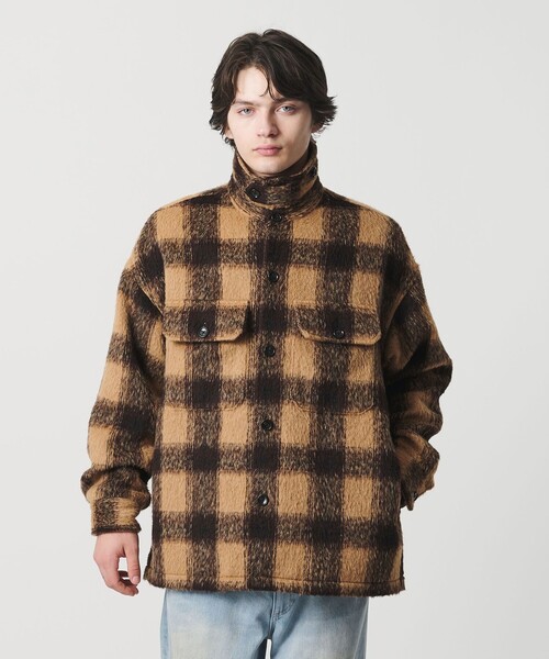 オンブレチェック フリースメルトン CPOジャケット（その他アウター