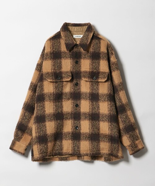 MONKEY TIME（モンキータイム）の「オンブレチェック フリースメルトン CPOジャケット（その他アウター・メンズ・ダークグレー/ベージュ・S/M/L/XL）」の17枚目の写真