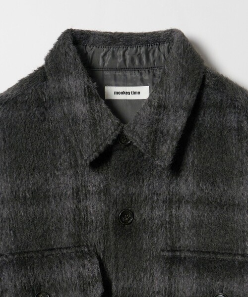 セール】オンブレチェック フリースメルトン CPOジャケット（その他