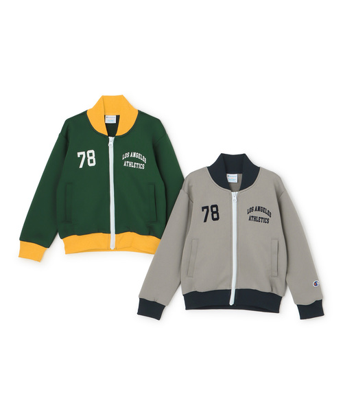 petit main（プティマイン）の「【champion】ジップジャケット(サイズ:100～150)（ジャージ・キッズ・ライトグレー/ダークグリーン・140cm/100cm/110cm/130cm/150cm/120cm）」の9枚目の写真