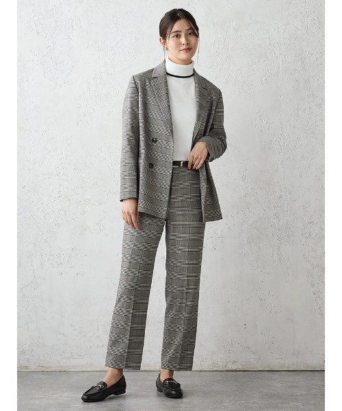 Perfect Suit FActory（パーフェクトスーツファクトリー）の「天竺タートルネックウォッシャブルニット　オフホワイト/ブラック/ブラウン（Tシャツ/カットソー・レディース・ダークブラウン/ブラック/オフホワイト・S/M/L）」の15枚目の写真