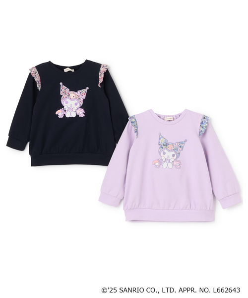 sense of wonder（センスオブワンダー）の「【クロミ】リバティファブリックアップリケトレーナー（スウェット・キッズ・ラベンダー/ネイビー・110cm/100cm/90cm/80ｃｍ/130cm/120cm）」の13枚目の写真