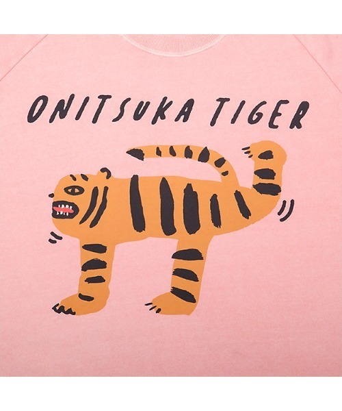 Onitsuka Tiger（オニツカタイガー）の「WASHED SWEAT TOP/ ウォッシュドスウェットトップ（スウェット・レディース・ピンク/グレー・XS/M/L/XL/S）」の8枚目の写真