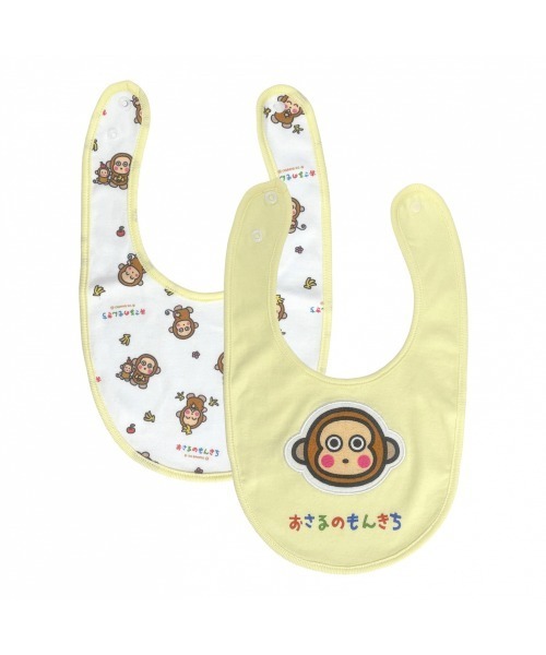 sanrio(サンリオ)の「SANRIO サンリオ アップリケ付きスタイ2枚組(スタイ/よだれかけ・キッズ・グリーン/ブルー/イエロー/ピンク系その他・FREE)」の3枚目の写真