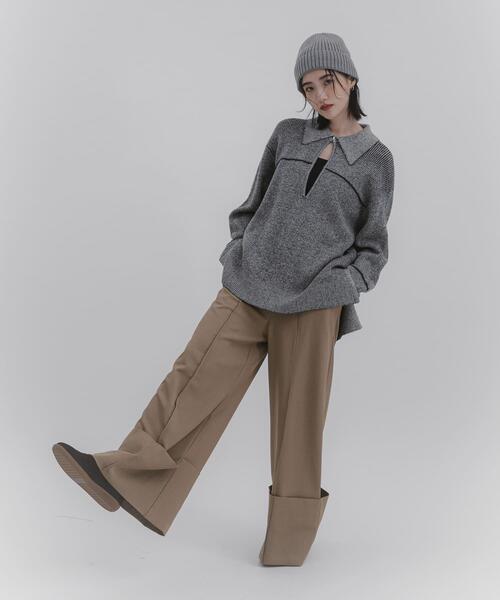 everyone ネップニット n'OrLABELミックスネップニットパーカー』