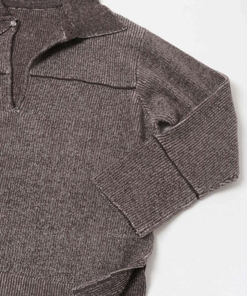 SENSE OF PLACE by URBAN RESEARCH(センスオブプレイスバイアーバンリサーチ)の「ルーズフカVネックセーター(ニット/セーター・レディース・ブラック/ブラウン/レッド・ONE)」の16枚目の写真