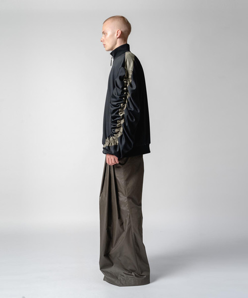 yoshiokubo（ヨシオクボ）の「yoshiokubo ヨシオクボ / BIND LINE TRACK JKT バインドライントラックジャケット ジャージ / YKF25518（ブルゾン・メンズ・ブラック・2/3）」の4枚目の写真