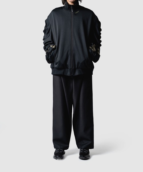 yoshiokubo（ヨシオクボ）の「yoshiokubo ヨシオクボ / BIND LINE TRACK JKT バインドライントラックジャケット ジャージ / YKF25518（ブルゾン・メンズ・ブラック・2/3）」の7枚目の写真