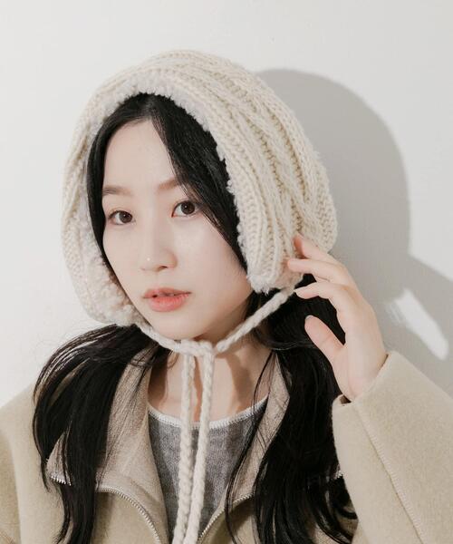 SMELLY（スメリー）の「ケーブルコンビイヤーマフ（イヤーマフ・レディース・アイボリー/ベージュ系その他・-）」の7枚目の写真